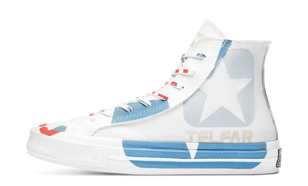 TELFAR x Converse Chuck 70 High Top White Chili pepper