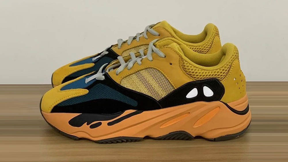 Image via yzysplyleaks The Yeezy 700 "Sun" is Kanye West's First Sneaker of 2021