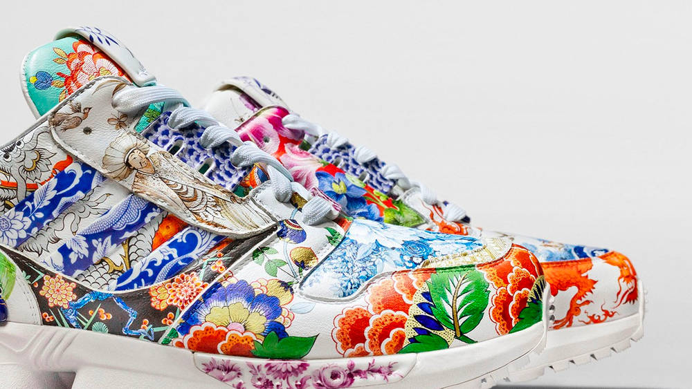 【期間限定SALE】　風景画　【サイズ】(約)100cm66cm The Meissen x adidas ZX 8000 