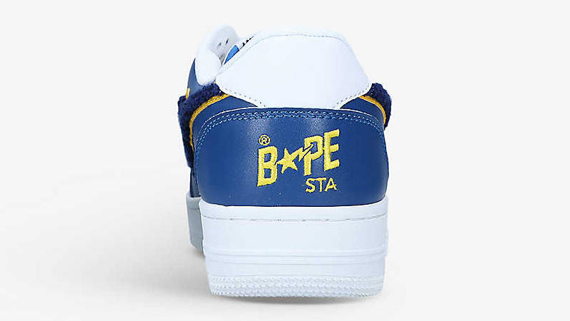 A BATHING APE Bape Sta Colour Block White Navy Back