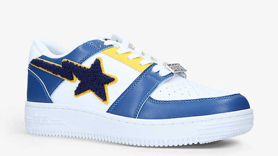 a bathing ape bapesta low color block shark orange