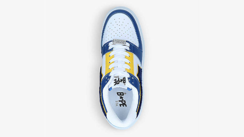 A BATHING APE Bape Sta Colour Block White Navy Middle