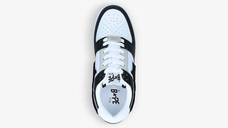 A BATHING APE BAPESTA Colour Block Black White Middle