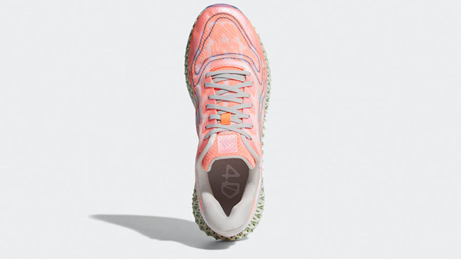 adidas 4D Run 1 0 Whte Signal Coral FW1234 middle