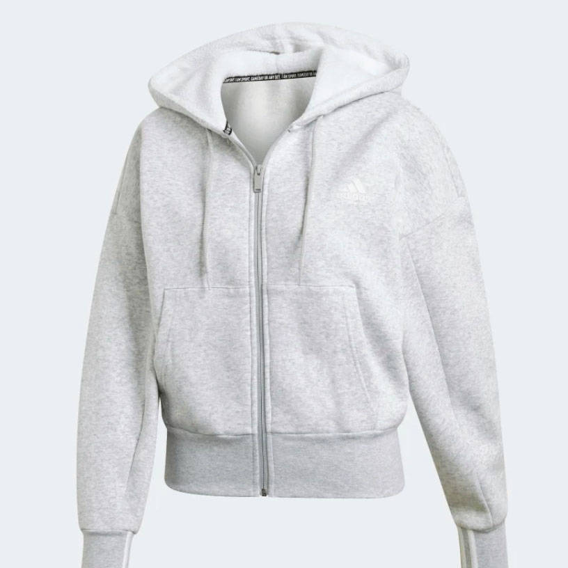 adidas big badge zip hoodie
