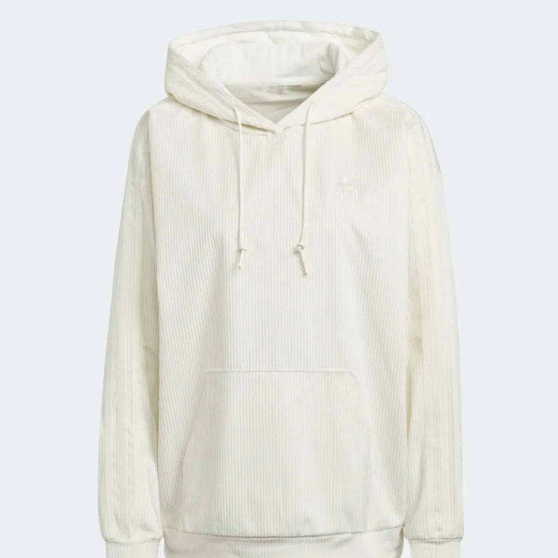 adidas cord hoodie cream