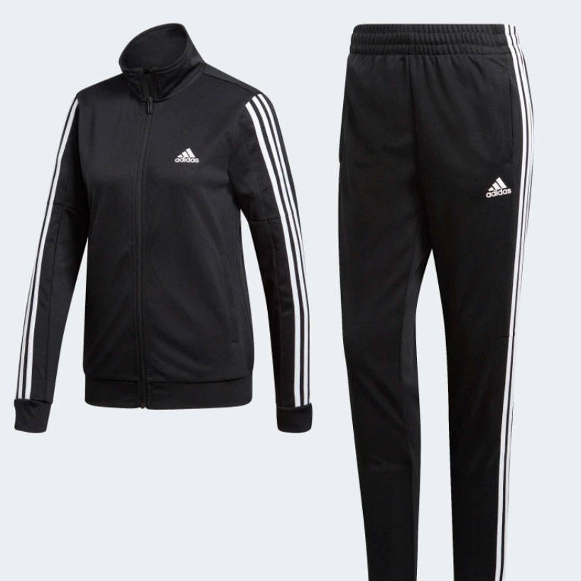 adidas tracksuit set black