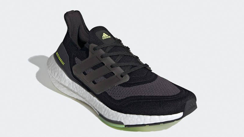 adidas Ultra Boost 21 Black Meallic Silver FY0374 front