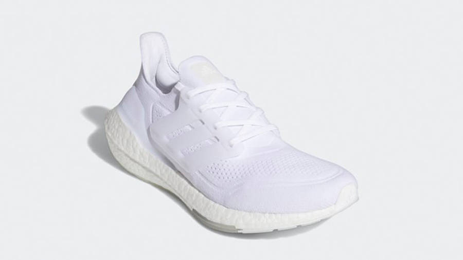 adidas Ultra Boost 21 Cloud White Grey FY0379 front