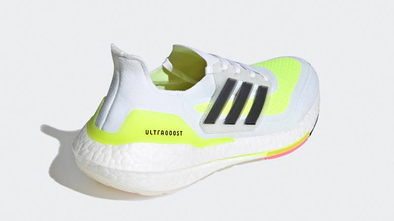 adidas Ultra Boost 21 Cloud White Volt FY0377 back