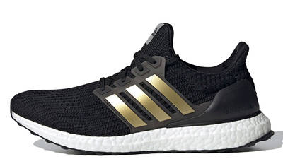 adidas ultra boost mens black/gold metallic