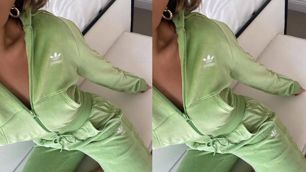 adidas velour tracksuit green adidas velour tracksuit green