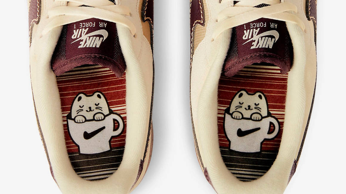 Cute Caffeinated Cats the Nike Air Force 1 "Coffee" Sole Supplier