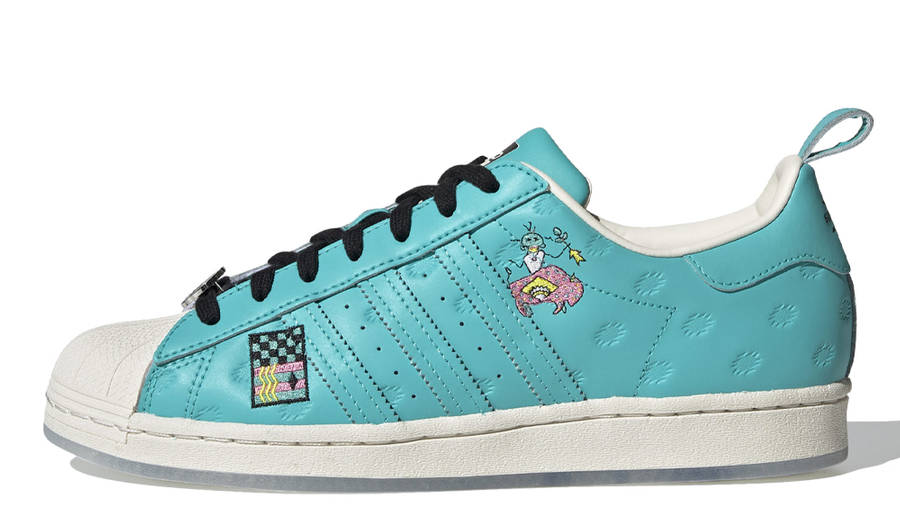 adidas superstar turquoise