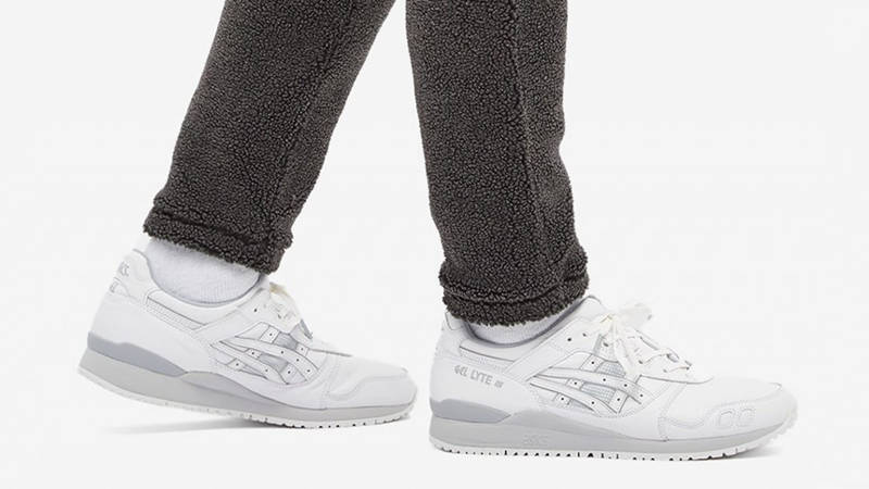 ASICS Gel-Lyte 3 White Light Grey On Foot