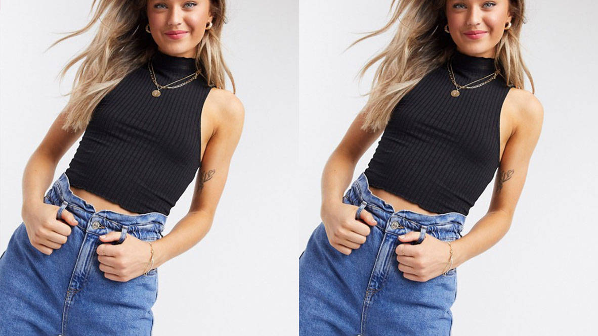 ASOS Design Turtleneck Crop Top