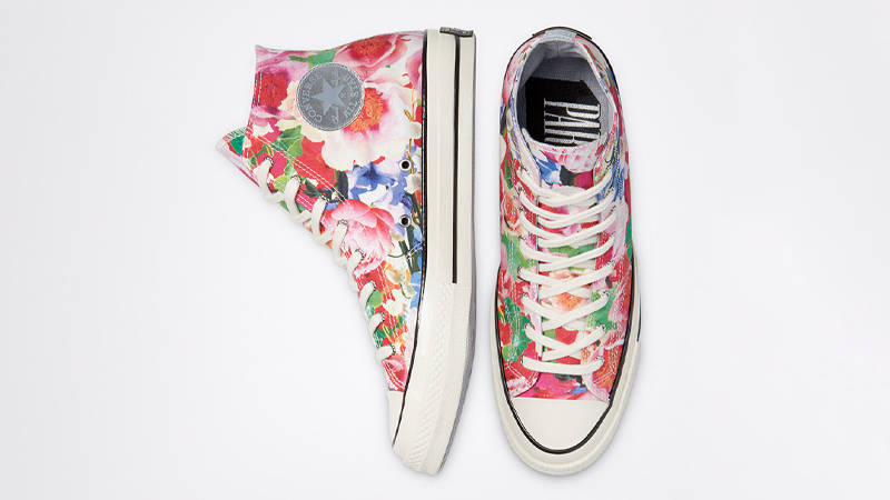 Converse Chuck 70 Hi Floral Pink Gravel Egret
