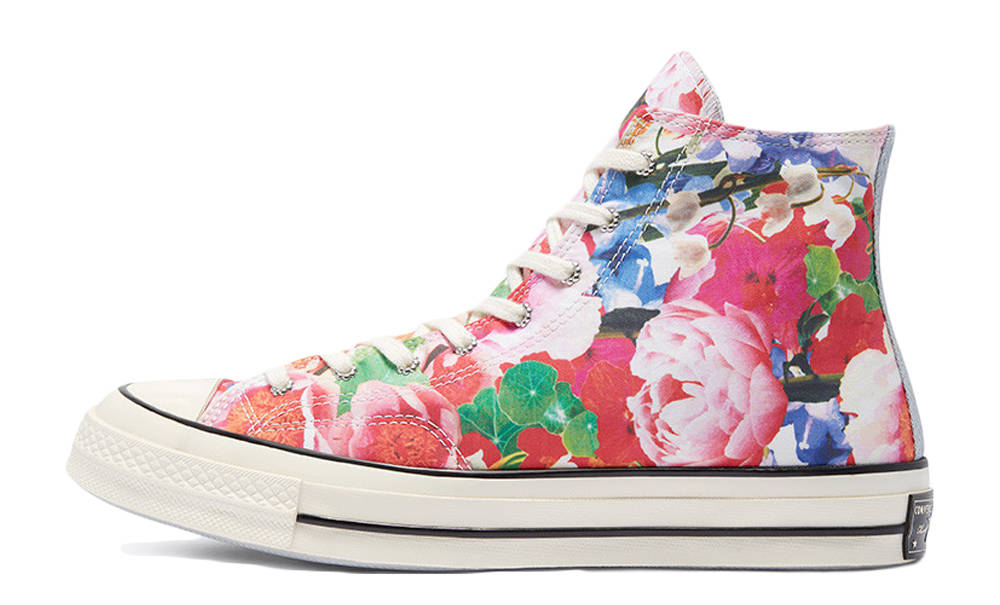 Converse Chuck 70 Hi Floral Pink Gravel Egret