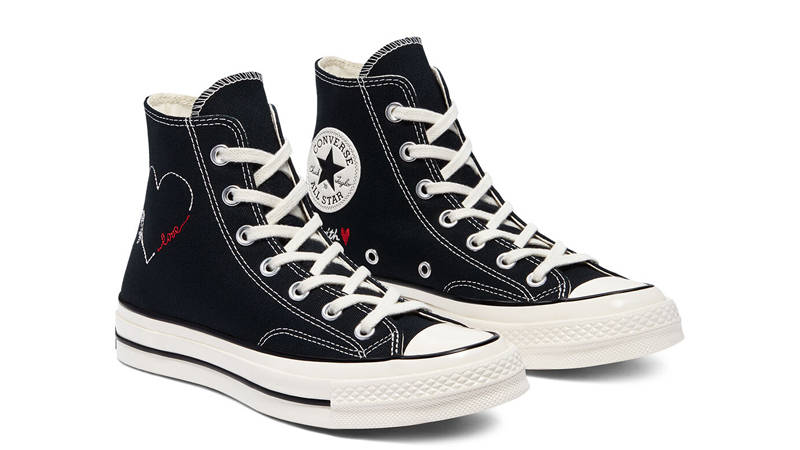 Converse Chuck 70 Valentine's Day Black Egret
