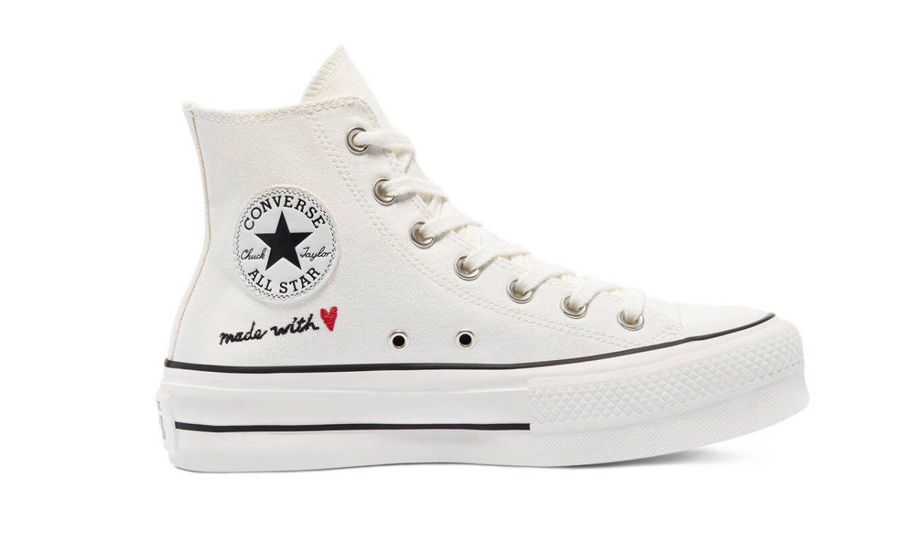 Converse Chuck Taylor High Top Platform Valentine’s Day White