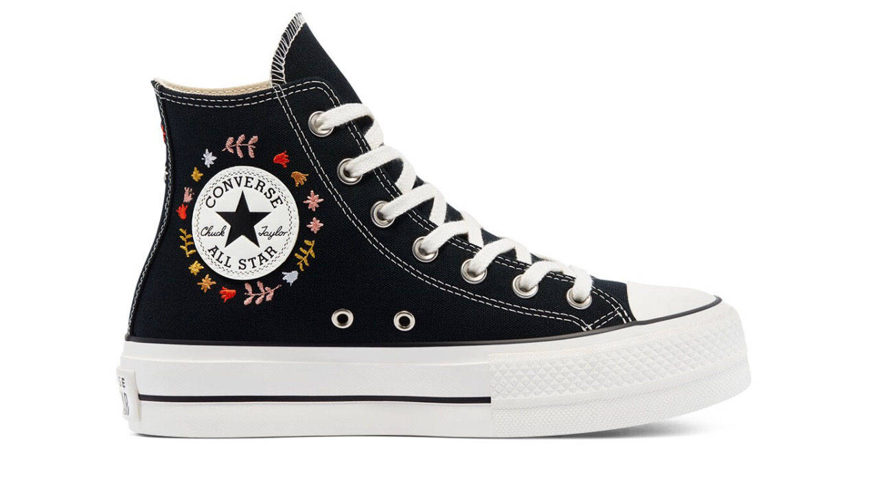 Converse It’s Okay To Wander Chuck Taylor All Star High Top Platform Black