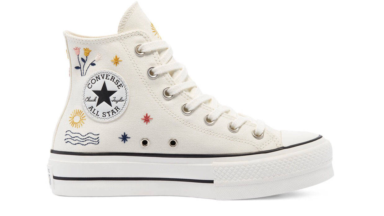 Converse It’s Okay To Wander Chuck Taylor All Star High Top Platform Cream