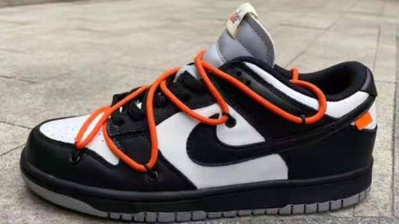 Up Close With The Off White X Nike Dunk Low Black White Black Grey The Sole Supplier