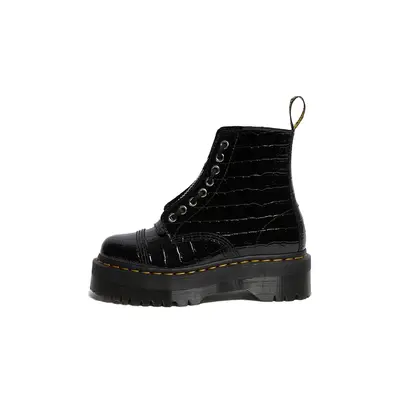 Dr Martens Sinclair Zip Boots Croc Emboss Black Where To Buy