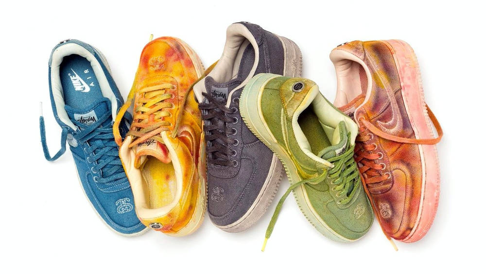Image via Stussy Stüssy x Nike Air Force 1 Hand-Dyed