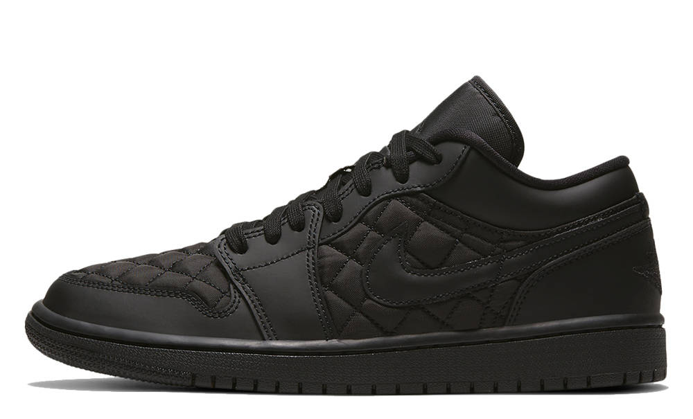 Jordan 1 Low Quilted Triple Black