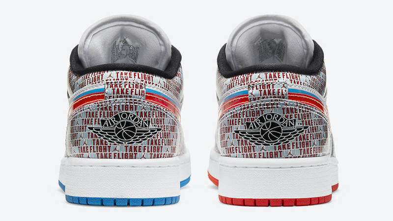 Jordan 1 Low SE GS Take Flight White Crimson