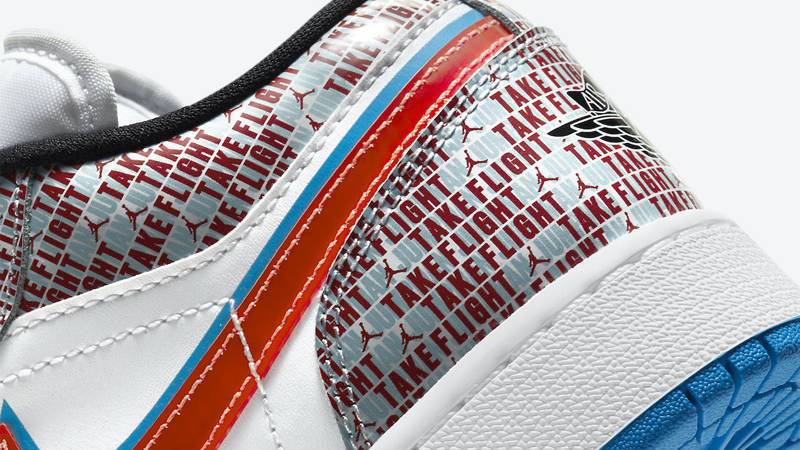 Jordan 1 Low SE GS Take Flight White Crimson