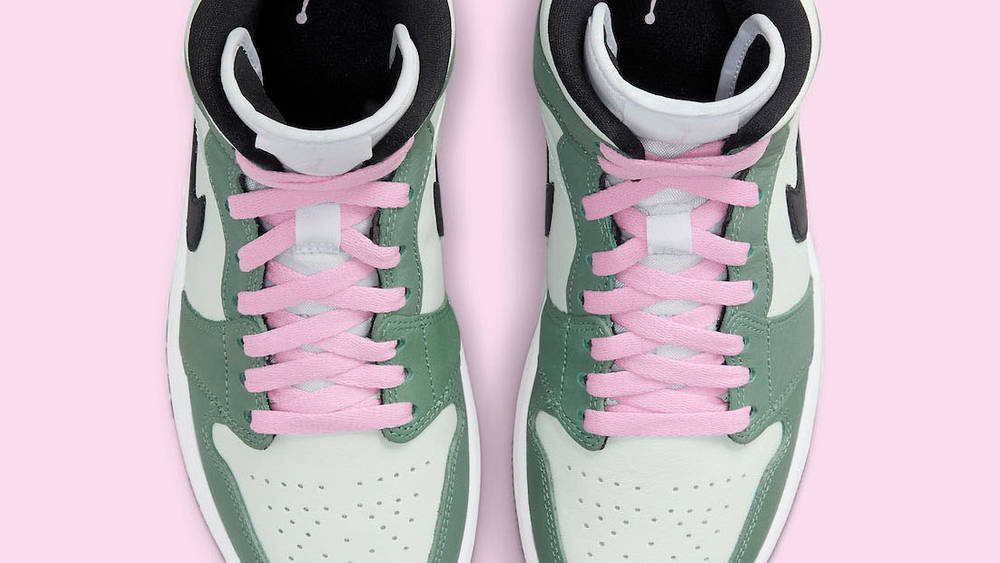 Jordan 1 Mid SE Dutch green pink