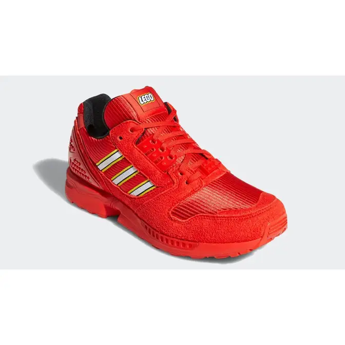 LEGO x solid adidas ZX 8000 Red Front