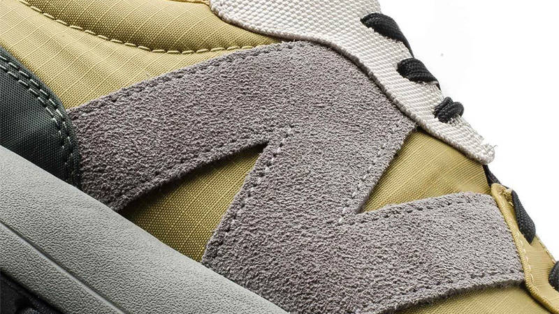 New Balance 327 Golden Poppy Logo Closeup