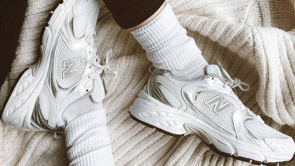 New Balance 530 white silver feature New Balance 530 white silver feature