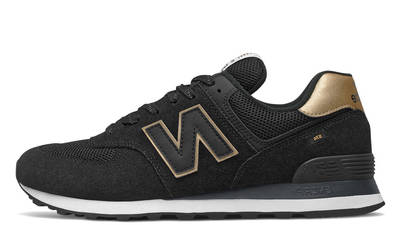 new balance 574 black and yellow