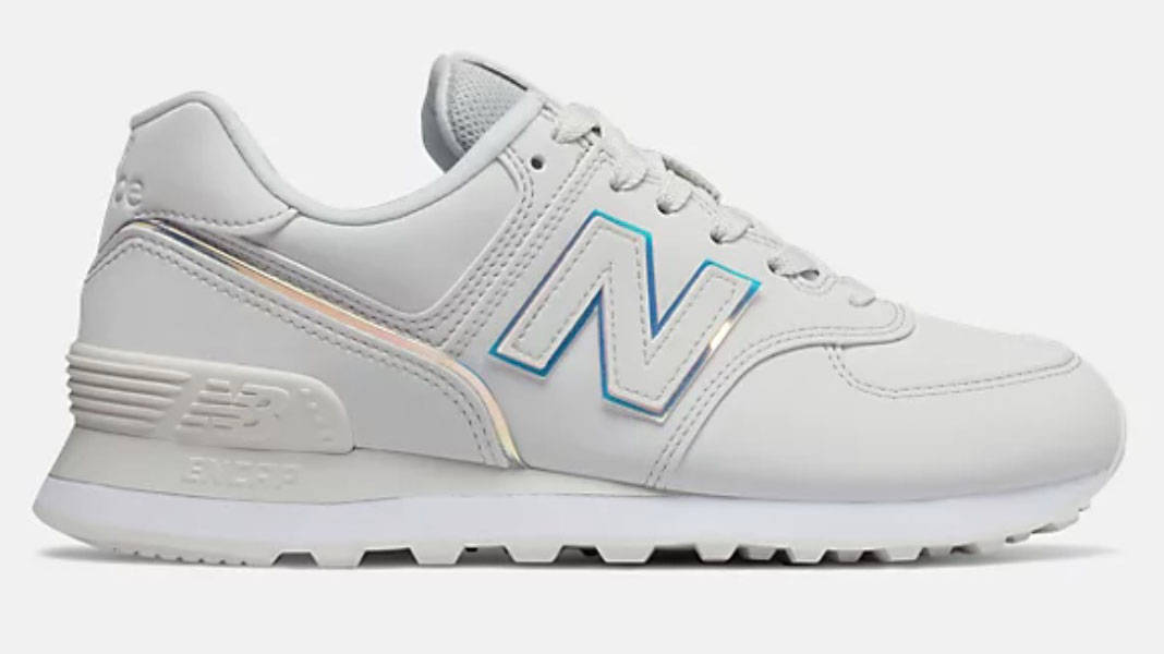New Balance 574 White Iridescent