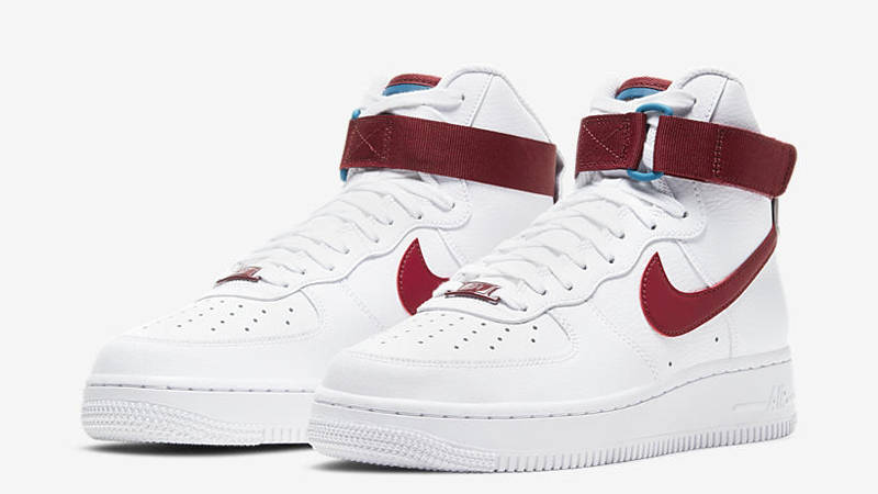 Nike Air Force 1 High Team Red Green Abyss