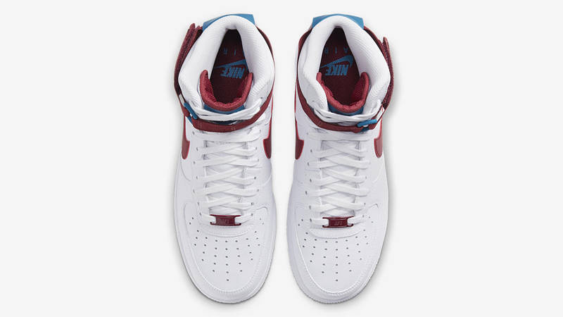 Nike Air Force 1 High Team Red Green Abyss
