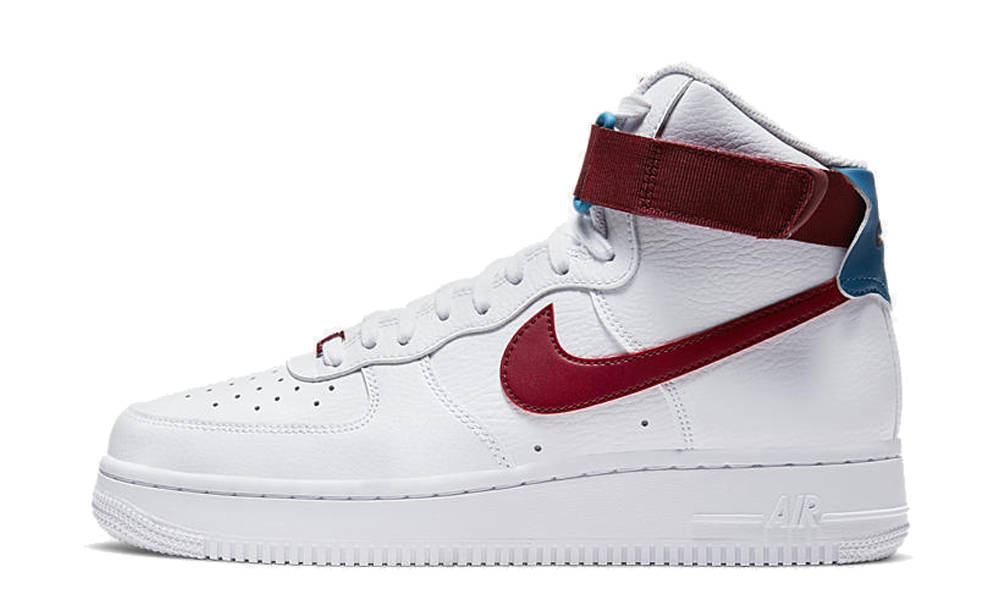 Nike Air Force 1 High Team Red Green Abyss