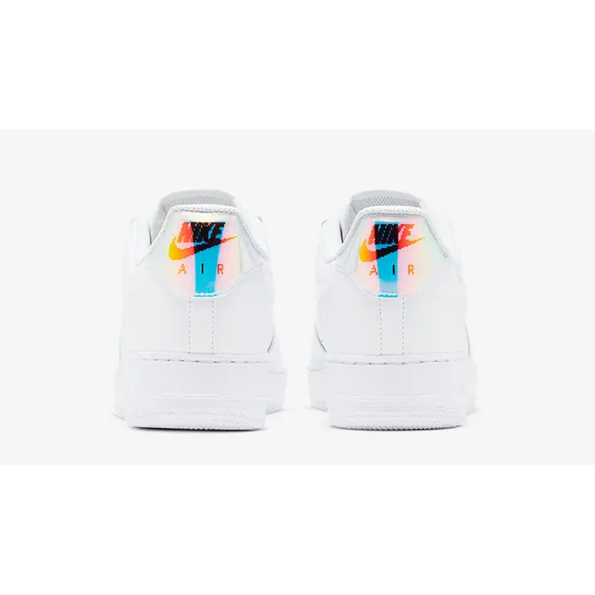 Nike air force one iridescent clearance swoosh