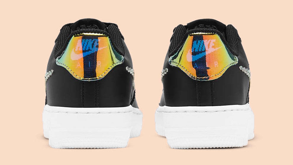 Nike Air Force 1 LV8 Black Iridescent heel copy
