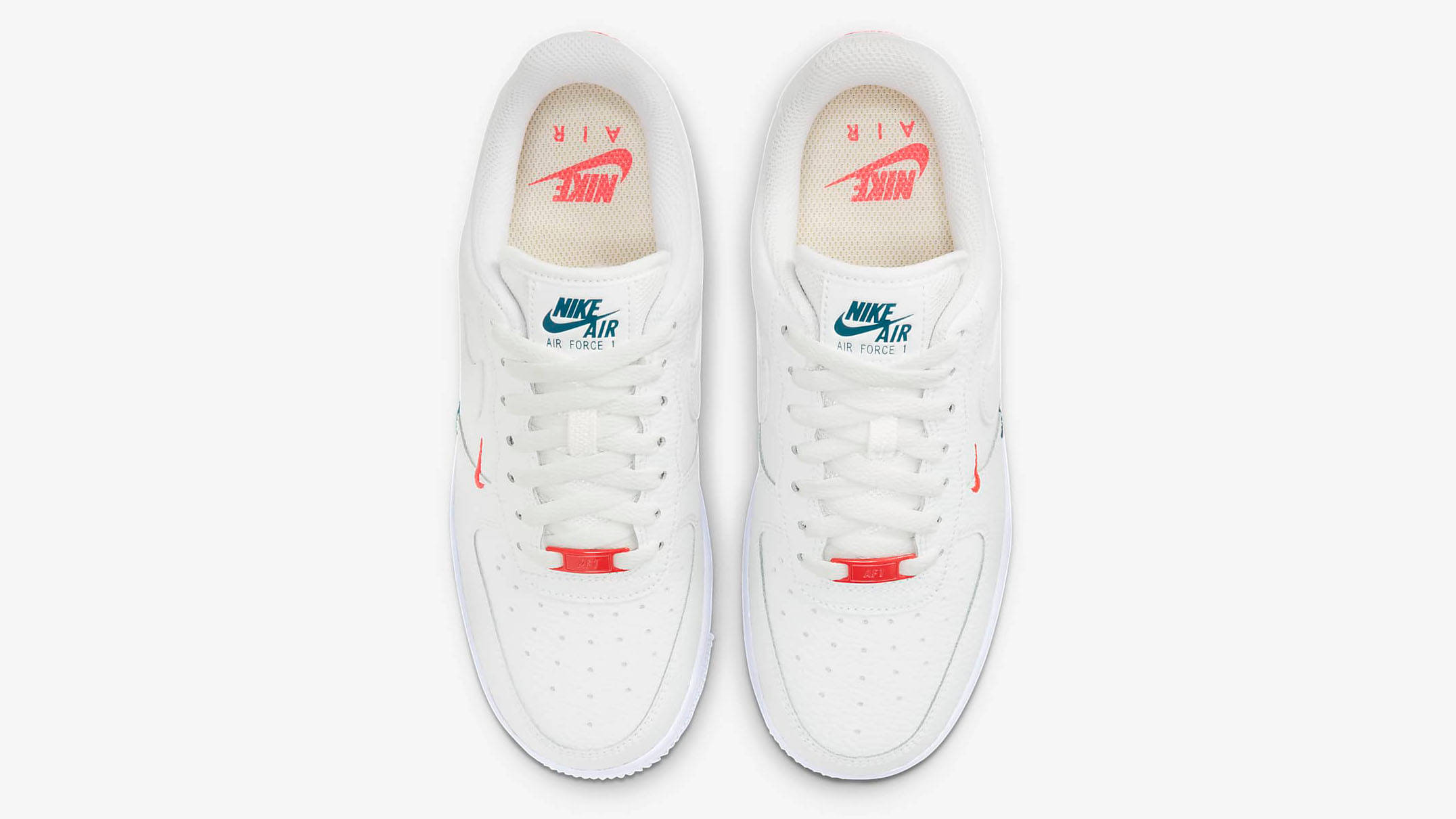 Nike Air Force 1 White Summit White Solar Red front