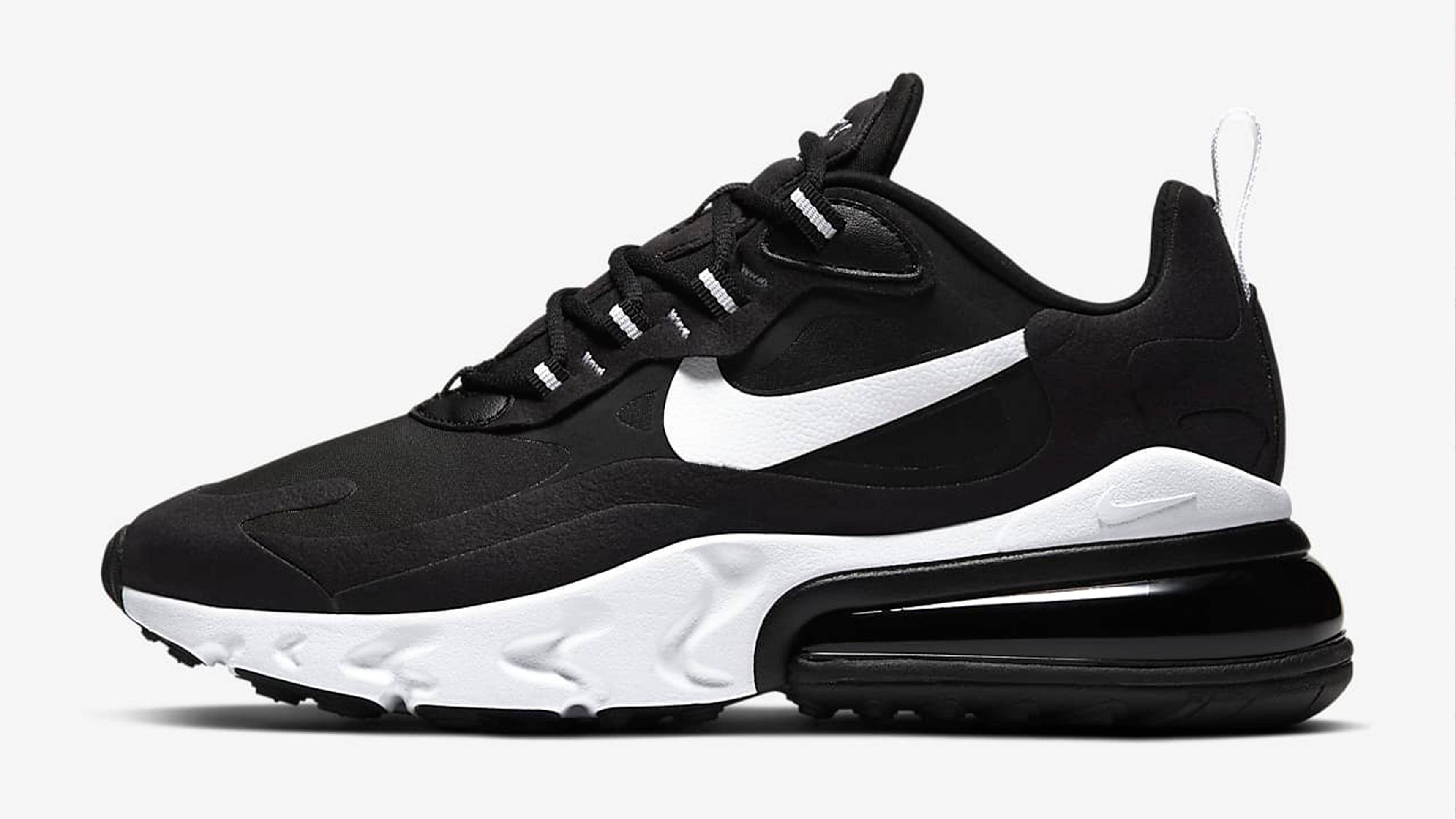 Nike Air Max 270 React Black White 1