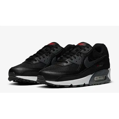 Nike Air Max 90 Black Smoke Grey Red | Where To Buy | DH4095-001 | The ...