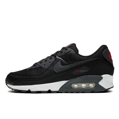 Nike Air Max 90 Black Smoke Grey Red | Where To Buy | DH4095-001 | The ...
