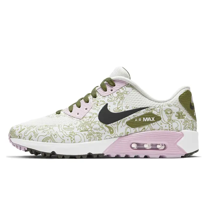 Nike Air Max 90 NRG Golf Space Print Asparagus Pink Foam | Where