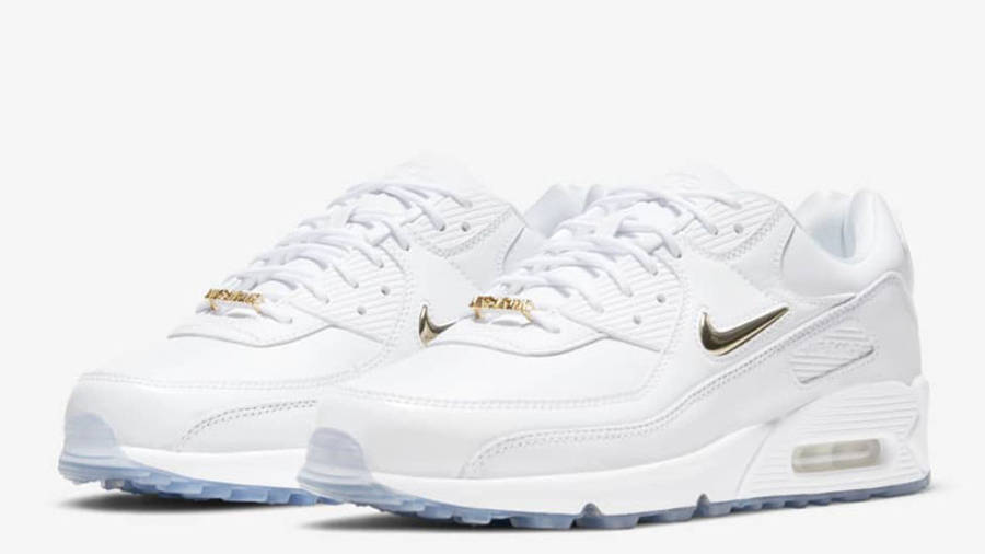 Nike Air Max 90 Pirate Radio White Gold Front