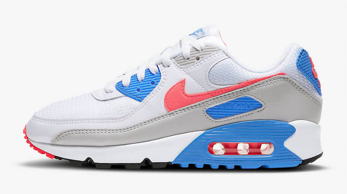 Nike Air Max 90 White Blue Crystal